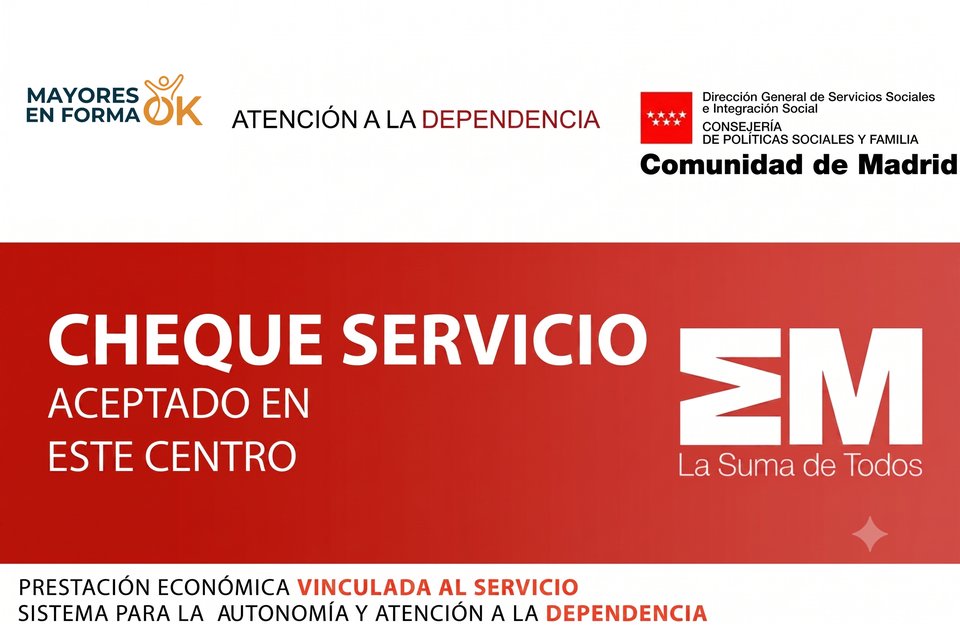 Cheque Servicio — Atención a la Dependencia, Comunidad de Madrid